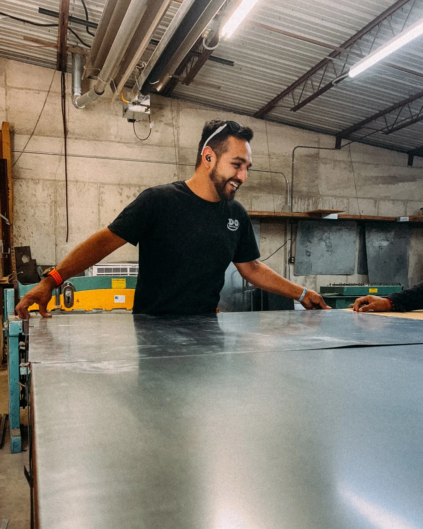 D&D technicians inspecting commercial HVAC equipment