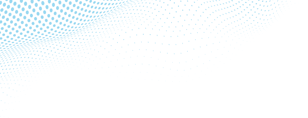 Abstract blue dotted wave pattern on a black background, resembling a flowing digital field.