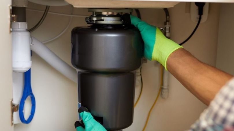 Garbage disposal installation.